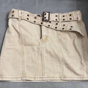 Sincerely Jules Beige Pencil Skirt